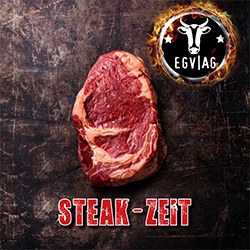 Steaks und mehr: Eine Auswahl saftiger Steaks und anderer Fleischgerichte