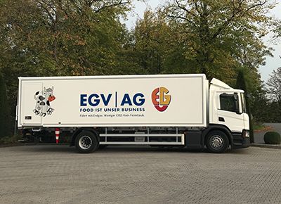 Erdgasbetriebener LKW der EGV|AG